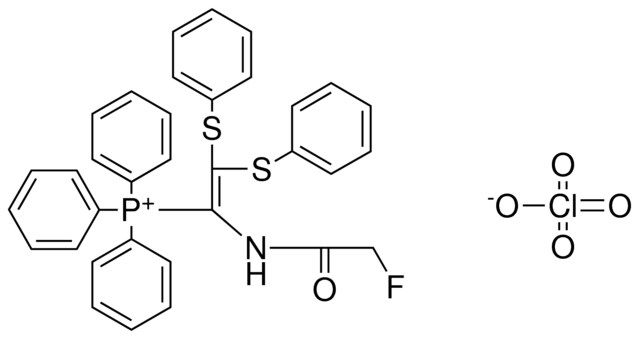 (1-(2-F-ACETYLAMINO)-2,2-BIS-PH-SULFANYL-VINYL)-TRI-PH-PHOSPHONIUM, PERCHLORATE