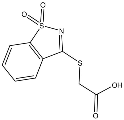 [(1,1-Dioxido-1,2-benzisothiazol-3-yl)thio]acetic acid