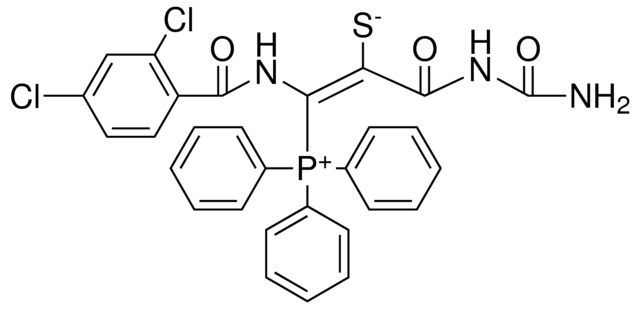 (1E)-3-[(AMINOCARBONYL)AMINO]-1-[(2,4-DICHLOROBENZOYL)AMINO]-3-OXO-1-(TRIPHENYLPHOSPHONIO)-1-PROPENE-2-THIOLATE