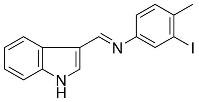 (1H-INDOL-3-YLMETHYLENE)-(3-IODO-4-METHYL-PHENYL)-AMINE