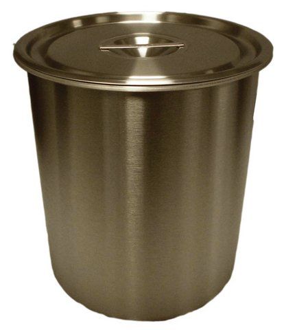 Stainless steel straight side storage container