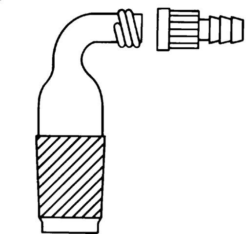 Quickfit<sup>®</sup> right-angle tubing adapter