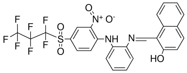 ((2-(4-(HEPTA-F-PROPANE-SULFONYL)-NITRO-PH-AMINO)-PH-IMINO)-ME)-NAPHTHALEN-OL