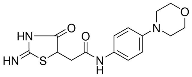 2-(2-IMINO-4-OXO-1,3-THIAZOLIDIN-5-YL)-N-(4-(4-MORPHOLINYL)PHENYL)ACETAMIDE