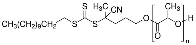 Poly(<sc>D</sc>,<sc>L</sc>-lactide), 4-cyano-4-[(dodecylsulfanylthiocarbonyl)sulfanyl]pentonate terminated