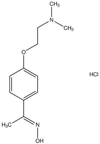 (1E)-1-{4-[2-(dimethylamino)ethoxy]phenyl}ethanone oxime hydrochloride