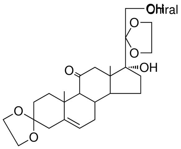 (17R)-17-hydroxy-17-(2-(hydroxymethyl)-1,3-dioxolan-2-yl)-10,13-dimethyl-1,4,7,8,9,10,12,13,14,15,16,17-dodecahydrospiro[cyclopenta[a]phenanthrene-3,2'-[1,3]dioxolan]-11(2H)-one