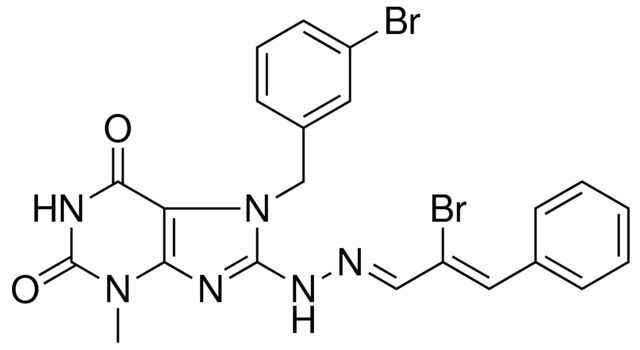 (1E,2Z)-2-BROMO-3-PHENYL-2-PROPENAL [7-(3-BROMOBENZYL)-3-METHYL-2,6-DIOXO-2,3,6,7-TETRAHYDRO-1H-PURIN-8-YL]HYDRAZONE