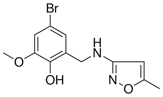 4-BROMO-2-METHOXY-6-((5-METHYL-ISOXAZOL-3-YLAMINO)-METHYL)-PHENOL