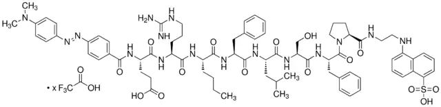 DABCYL-Glu-Arg-Nle-Phe-Leu-Ser-Phe-Pro-EDANS trifluoroacetate salt