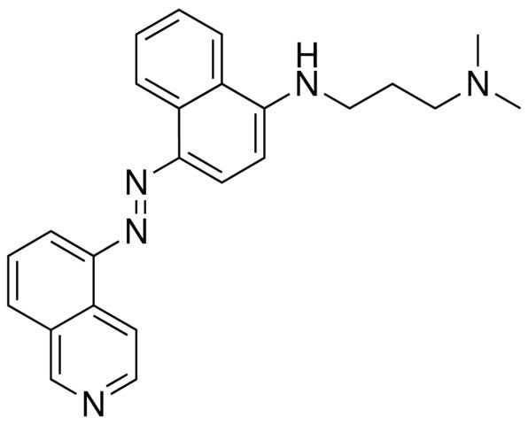 N(1)-{4-[(E)-5-isoquinolinyldiazenyl]-1-naphthyl}-N(3),N(3)-dimethyl-1,3-propanediamine