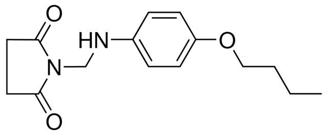 1-((4-BUTOXY-PHENYLAMINO)-METHYL)-PYRROLIDINE-2,5-DIONE