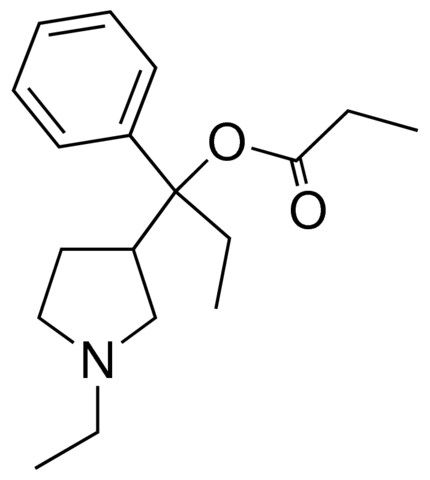 1-(1-ethyl-3-pyrrolidinyl)-1-phenylpropyl propionate