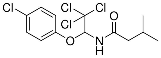 3-METHYL-N-(2,2,2-TRICHLORO-1-(4-CHLORO-PHENOXY)-ETHYL)-BUTYRAMIDE