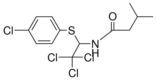 3-METHYL-N-(2,2,2-TRICHLORO-1-(4-CHLORO-PHENYLSULFANYL)-ETHYL)-BUTYRAMIDE