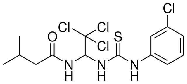 3-METHYL-N-(2,2,2-TRICHLORO-1-(3-(3-CHLORO-PHENYL)-THIOUREIDO)-ETHYL)-BUTYRAMIDE