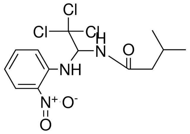 3-METHYL-N-(2,2,2-TRICHLORO-1-(2-NITRO-PHENYLAMINO)-ETHYL)-BUTYRAMIDE