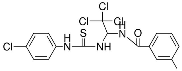 3-METHYL-N-(2,2,2-TRICHLORO-1-(3-(4-CHLORO-PHENYL)-THIOUREIDO)-ETHYL)-BENZAMIDE