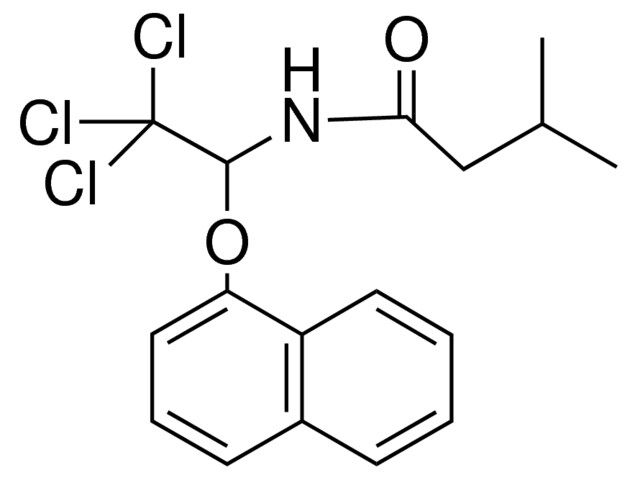 3-METHYL-N-(2,2,2-TRICHLORO-1-(NAPHTHALEN-1-YLOXY)-ETHYL)-BUTYRAMIDE