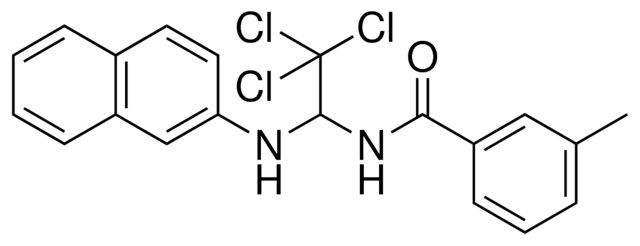 3-METHYL-N-(2,2,2-TRICHLORO-1-(NAPHTHALEN-2-YLAMINO)-ETHYL)-BENZAMIDE