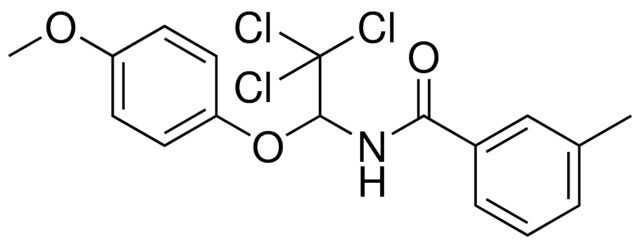 3-METHYL-N-(2,2,2-TRICHLORO-1-(4-METHOXY-PHENOXY)-ETHYL)-BENZAMIDE