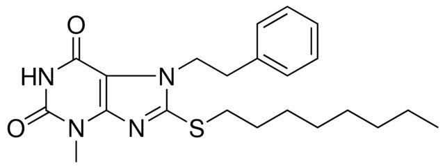 3-METHYL-8-OCTYLSULFANYL-7-PHENETHYL-3,7-DIHYDRO-PURINE-2,6-DIONE