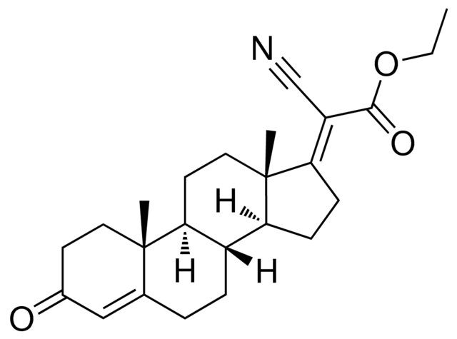 (E)-ethyl 2-cyano-2-((8R,9S,10R,13S,14S)-10,13-dimethyl-3-oxo-2,3,7,8,9,11,12,13,15,16-decahydro-1H-cyclopenta[a]phenanthren-17(6H,10H,14H)-ylidene)acetate