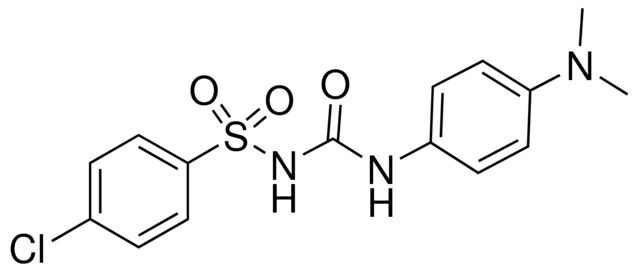 1-[([[(4-CHLOROPHENYL)SULFONYL]AMINO]CARBONYL)AMINO]-4-(DIMETHYLAMINO)BENZENE