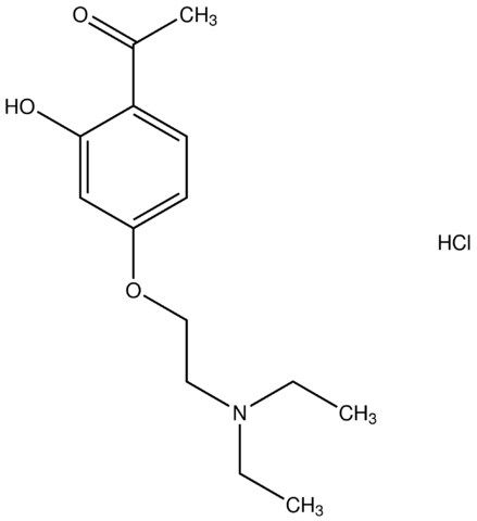 1-{4-[2-(diethylamino)ethoxy]-2-hydroxyphenyl}ethanone hydrochloride