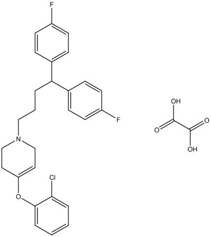 1-[4,4-bis(4-fluorophenyl)butyl]-4-(2-chlorophenoxy)-1,2,3,6-tetrahydropyridine oxalate