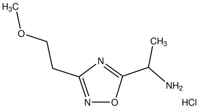 {1-[3-(2-Methoxyethyl)-1,2,4-oxadiazol-5-yl]ethyl}amine hydrochloride