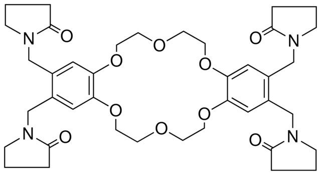 1-({3,13,14-TRIS[(2-OXO-1-PYRROLIDINYL)METHYL]-6,7,9,10,17,18,20,21-OCTAHYDRODIBENZO[B,K][1,4,7,10,13,16]HEXAOXACYCLOOCTADECIN-2-YL}METHYL)-2-PYRROLIDINONE