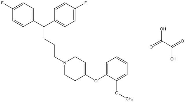 1-[4,4-bis(4-fluorophenyl)butyl]-4-(2-methoxyphenoxy)-1,2,3,6-tetrahydropyridine oxalate