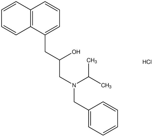 1-[benzyl(isopropyl)amino]-3-(1-naphthyl)-2-propanol hydrochloride