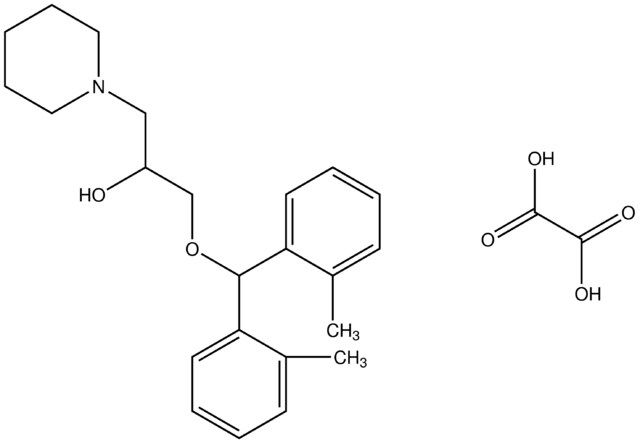 1-[bis(2-methylphenyl)methoxy]-3-(1-piperidinyl)-2-propanol oxalate