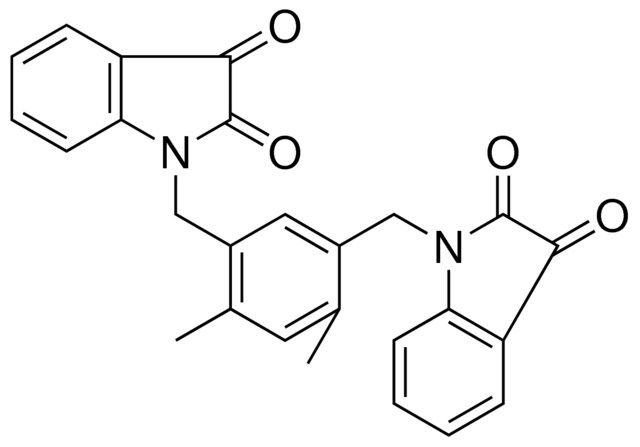 1-{5-[(2,3-DIOXO-2,3-DIHYDRO-1H-INDOL-1-YL)METHYL]-2,4-DIMETHYLBENZYL}-1H-INDOLE-2,3-DIONE