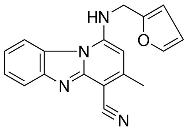 1-((FURAN-2-YLMETHYL)-AMINO)3-ME-BENZO(4,5)IMIDAZO(1,2-A)PYRIDINE-4-CARBONITRILE