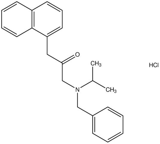 1-[benzyl(isopropyl)amino]-3-(1-naphthyl)acetone hydrochloride