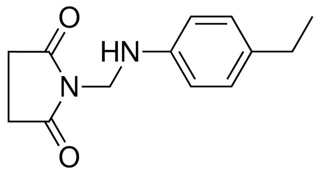 1-((4-ETHYL-PHENYLAMINO)-METHYL)-PYRROLIDINE-2,5-DIONE