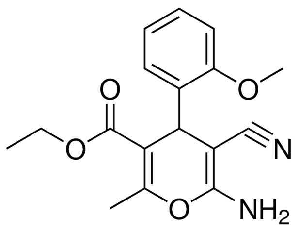 6-AMINO-5-CYANO-4-(2-MEO-PHENYL)-2-METHYL-4H-PYRAN-3-CARBOXYLIC ACID ETHYL ESTER