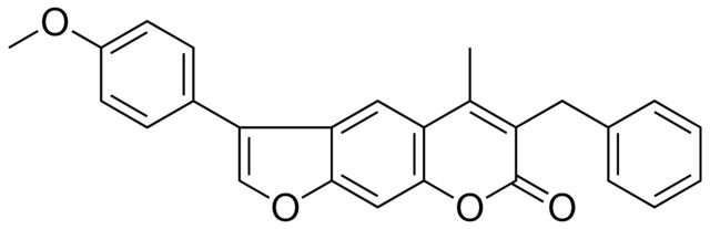 6-BENZYL-3-(4-METHOXY-PHENYL)-5-METHYL-FURO(3,2-G)CHROMEN-7-ONE