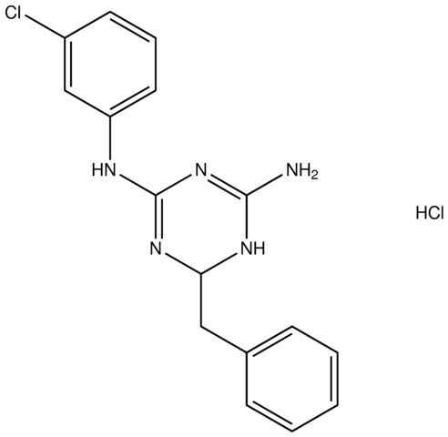 6-benzyl-N(4)-(3-chlorophenyl)-1,6-dihydro-1,3,5-triazine-2,4-diamine hydrochloride