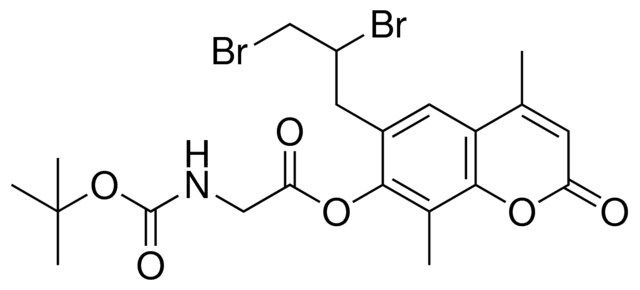 6-(2,3-DIBROMOPROPYL)-4,8-DIMETHYL-2-OXO-2H-CHROMEN-7-YL [(TERT-BUTOXYCARBONYL)AMINO]ACETATE