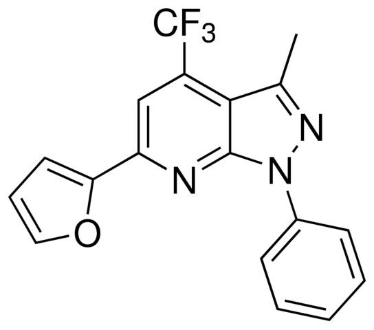 6-(2-FURYL)-3-METHYL-1-PHENYL-4-(TRIFLUOROMETHYL)-1H-PYRAZOLO(3,4-B)PYRIDINE