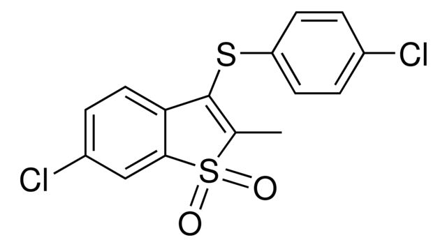 6-Chloro-3-[(4-chlorophenyl)sulfanyl]-2-methyl-1-benzothiophene 1,1-dioxide