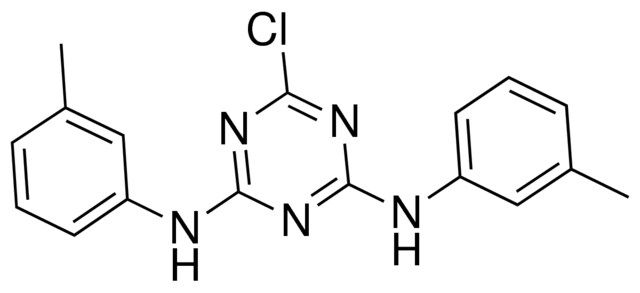 6-chloro-N(2),N(4)-bis(3-methylphenyl)-1,3,5-triazine-2,4-diamine