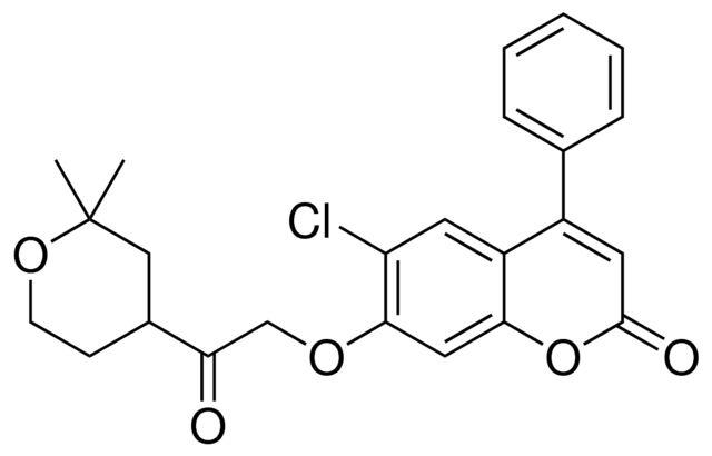 6-CL-7-(2-(2,2-DIMETHYL-4H-PYRAN-4-YL)-2-OXO-ETHOXY)-4-PHENYL-CHROMEN-2-ONE