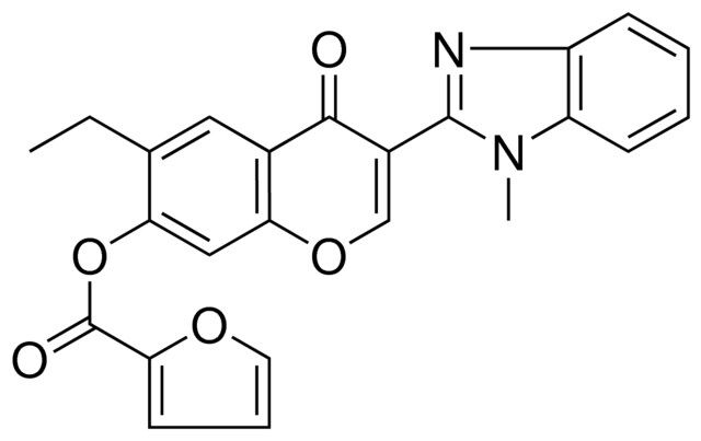 6-ETHYL-3-(1-METHYL-1H-BENZIMIDAZOL-2-YL)-4-OXO-4H-CHROMEN-7-YL 2-FUROATE