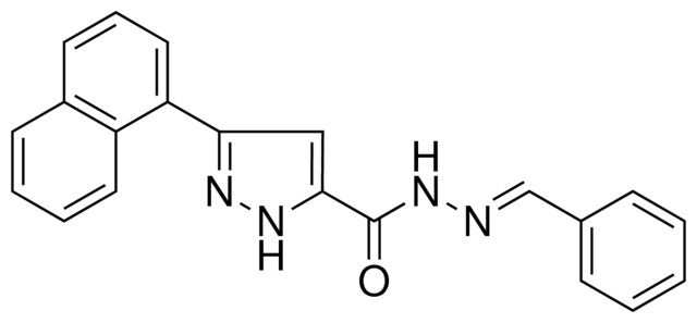 5-NAPHTHALEN-1-YL-2H-PYRAZOLE-3-CARBOXYLIC ACID BENZYLIDENE-HYDRAZIDE