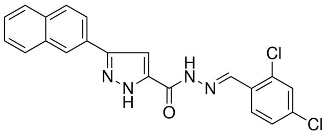 5-NAPHTHALEN-2-YL-2H-PYRAZOLE-3-CARBOXYLIC ACID (2,4-DI-CL-BENZYLIDENE)HYDRAZIDE